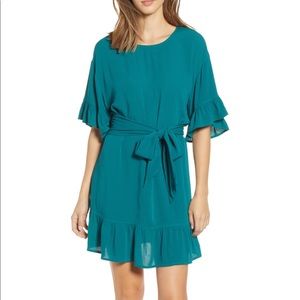 Row A Flutter Sleeve Dress